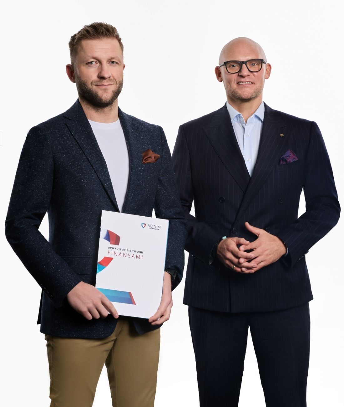 Jakub-Blaszczykowski-Pawel-Wojcik-VCC akub Błaszczykowski oraz Paweł Wójcik pozują razem na białym tle.